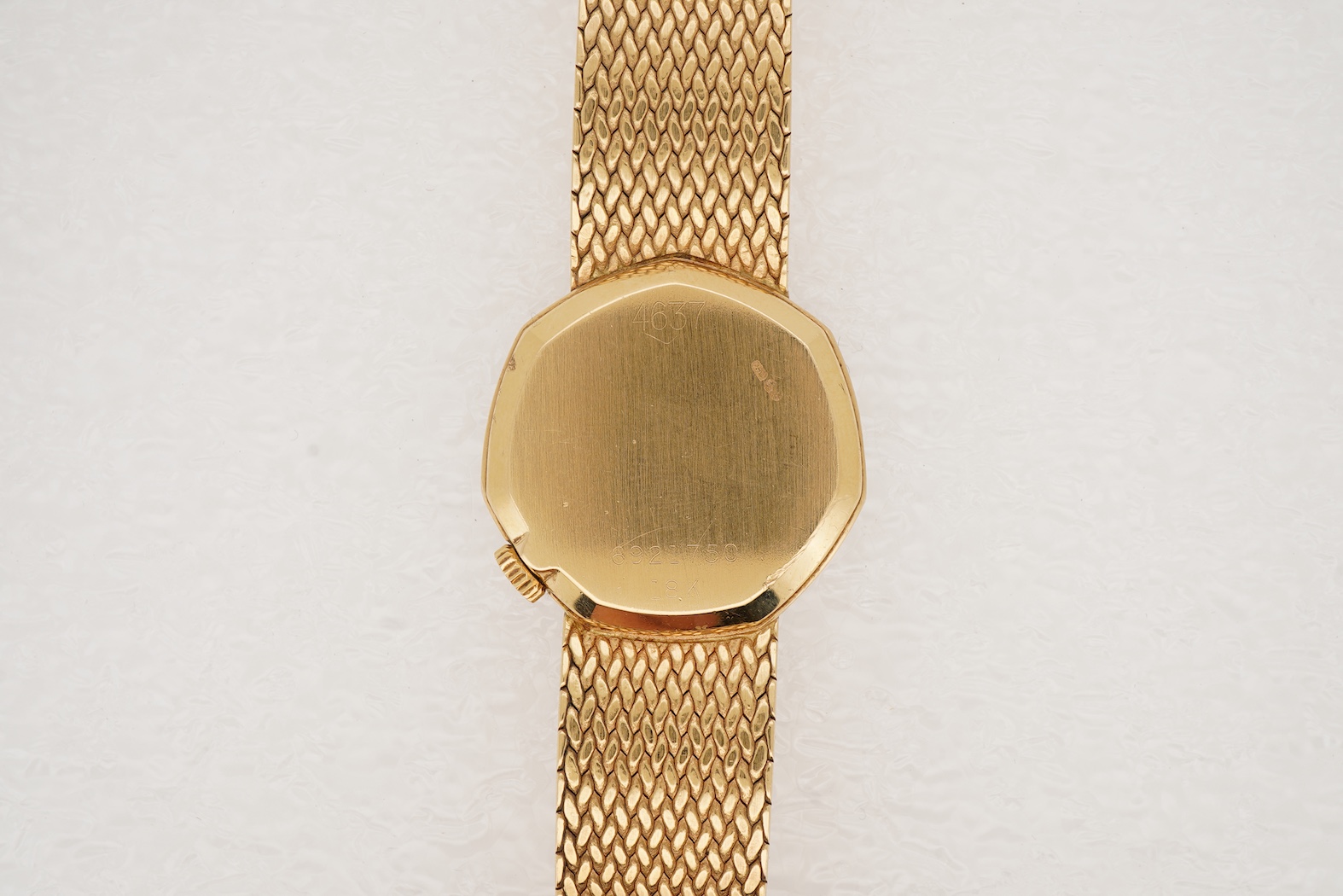 A lady's late 20th century 18ct gold and diamond Rolex Cellini manual wind dress wrist watch
